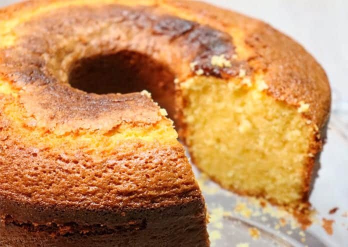 Receita de bolo de fubá simples