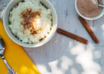 Receita de arroz doce simples