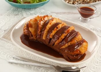 Receita de lagarto ao molho de abacaxi